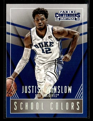 Tarjeta de colores escolares Justise Winslow 2015 Panini Contenders Draft Picks #23 Foto 1 de 2
