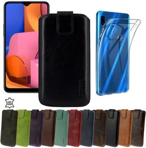 Suncase Custodia IN Pelle Cellulare Protettiva + Silicone per Samsung Galaxy - Photo 1/22
