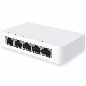 Conmutador Gigabit Ethernet de 5 puertos 10/100 Mbps divisor Ethernet de escritorio 4 puertos D - Imagen 1 de 7