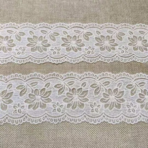 2.6'' Vintage Spitzenborte Spitze borte Baumwolle Tüllspitze Band Bordüre 1yard - Bild 1 von 5