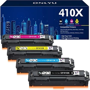 SpeedyInks High Performance Print Cartridge MKCF410XSET blk,c,y,m 410x - Picture 1 of 2