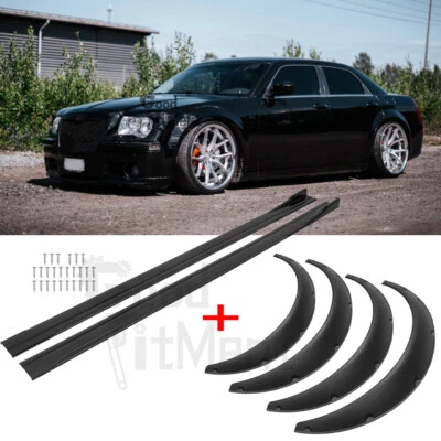 Kits de carrocería de arcos de rueda + faldones laterales para guardabarros para Chrysler 300C SRT8 4,5" Foto 1 de 4
