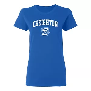 Creighton Bluejays Arch Logo Womens T-Shirt - Royal - Picture 1 of 6