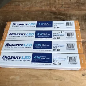 LED/LI4T8/27K - 4 Watt - S14s Base - 2700K - LED Set Of 4 Frosted Linear Lamps - Picture 1 of 10