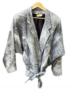 Vintage 80s Sujari woman’s Leather Jacket, Woman’s Size 14 - Picture 1 of 13