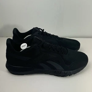 Reebok Flexagon Force 4 Herren Größe 12 schwarz Trainingsschuhe BRAUCHT EINLEGESOHLEN - Bild 1 von 8