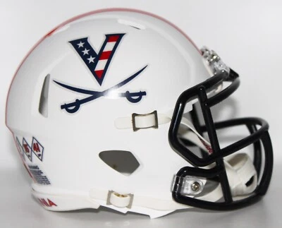 2024 UVA Virginia Cavaliers Custom Riddell Mini Helmet vs SMU - Image 1 of 3