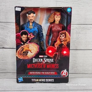 NIB Titan Hero Series Dr. Strange & The Scarlet Witch Marvel Studios Hasbro - Picture 1 of 6