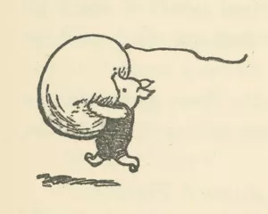 Winnie-the-Pooh 1926 - Globo de Eeyore por Ernest H Shepard impresión giclee - Imagen 1 de 3