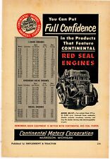 1953 Continental Motors Ad: Powerful and the Nation - Red Seal Engines, GD-157