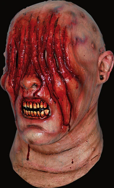 Bloody Zombie Lab Accident Ghoulish DELUXE ADULT LATEX BLIND MUTANT MASK - Image 1 of 1