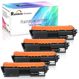 4PK 051H CRG-051H Toner Replacement for Canon imageCLASS MF264dw MF267dw MF269dw - Picture 1 of 4