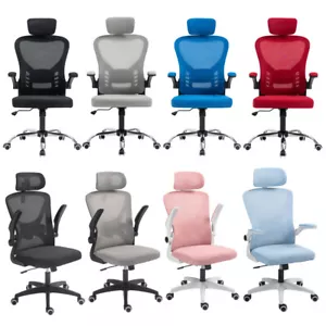 Home Office High Back Mesh Office Chair Ergonomic Desk Chair / Flip-UP Armrest - Picture 1 of 108