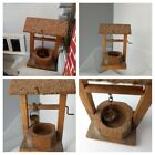 VINTAGE 1980s - Dolls House Miniatures 1/12 Scale - Wooden Rustic Wishing Well.