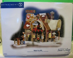 DEPT 56 MIGHTY FINE BBQ SNOW Village Series NEW in BOX - Picture 1 of 7