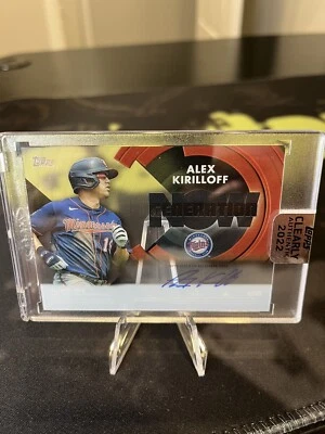 2022 TOPPS CLEARLY AUTHENTIC ALEX KIRLLOFF GENERATION NOW AUTO #GNA-AK - Image 1 of 2
