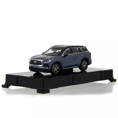 Coche de juguete miniatura modelo fundido a presión Infiniti QX60 2022 escala 1:64 + estuche acrílico Foto 1 de 4