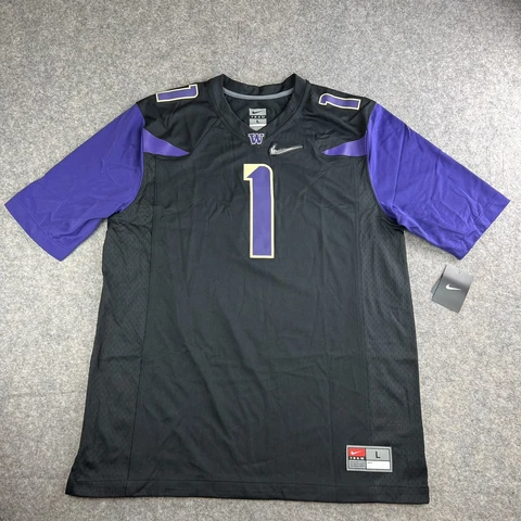 Nike University of Washington Huskies CFP Game Jersey #1 Men’s Size Large $120 Cover