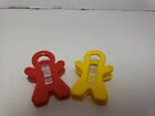 Vintage 1986 Adams Super Friends Man Clips Red And Yellow 