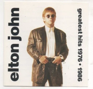 Elton John Greatest Hits 1976-1986 CD - Picture 1 of 2