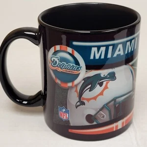 NFL Miami Dolphins - 11oz Ceramic Coffee Cup, New (Black) - Picture 1 of 5