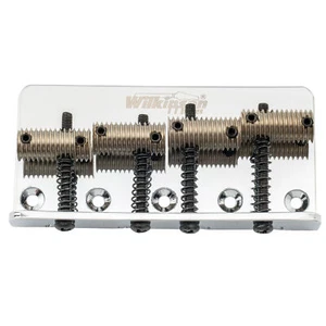 Sillas de montar roscadas de puente fijo de 4 cuerdas Wilkinson 57 mm para bajos de jazz de precisión - Imagen 1 de 3