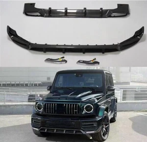 For Benz W464 G-Class G500 G63 AMG 19-23 Carbon Fiber Front Lip Rear Diffuser - Picture 1 of 6