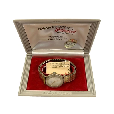 Reloj Hamilton 1961 resistente a la intemperie AutoWinder oro 10K Foto 1 de 4
