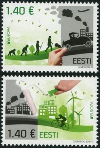 Estonia #814-815 Europa Think Green Nature Preservation 2016 Postage Eesti MLH - Picture 1 of 1