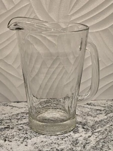 Jarra de cerveza grande de vidrio pesado vintage sin marca  - Imagen 1 de 8