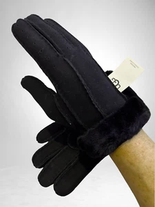 NUEVOS CON ETIQUETAS UGG Guantes Cortos Resistentes al Agua de Oveja Genuinos Teñidos, Talla S - Imagen 1 de 4