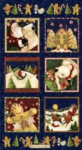 Clothworks - Gingerbread Christmas 🎄 Quilting And Crafting Fabric Panel - Picture 1 of 1