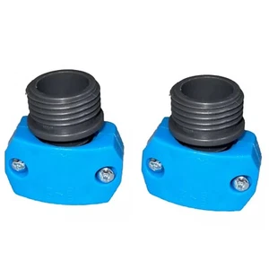 2 Stück Garten SCHLAUCH MENDER KLEMME Reparatur 5/8 oder 3/4 Stecker - Bild 1 von 1