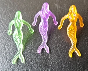 MERMAID MULTI COLOR LOT. 1960'S SONIC ZOO PIK DRIVE-IN SODA CUP HANGER / CHARM - Picture 1 of 5