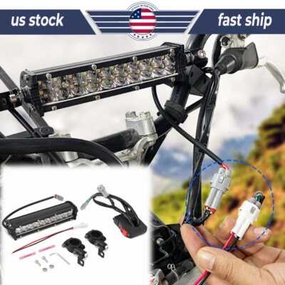 LED Headlight Bar Lighting Kit For Kawasaki KFX50 KFX90 2003-2021 Plug-N-Play - Imagem 1 de 4