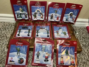 NEW Cobblestone Corners Winter Village Figures Lot Of 10 - Angels Elves Bonfire - Picture 1 of 7