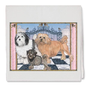 Lowchen Decorative Cotton Kitchen Dish Towel, Pet Gift - Picture 1 of 1