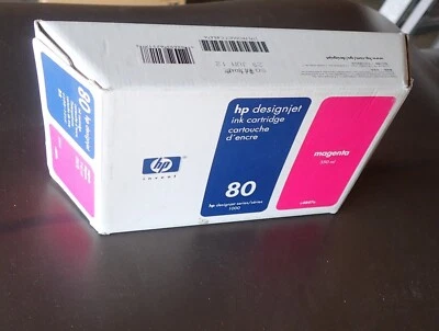 HP 80(C4847A) MAGENTA INK HP-DESIGNJET 1050C," &, PLUS (EXP. 06/2012*)  - Image 1 of 3