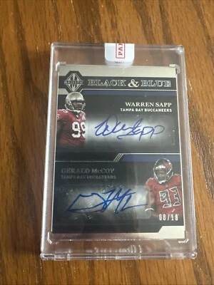 2018 Panini Majestic - Black and Blue Dual Signatures #BBS-TBB Warren Sapp,... - Imagem 1 de 2