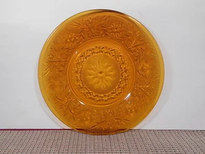 Anchor Hocking Glass Sandwich Desert Gold Pattern Dinner Plate 9" - Picture 1 of 1