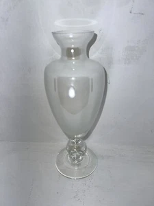 Vintage Decanter White Opalescent Glass Decanter 9.5” Tall - Picture 1 of 3