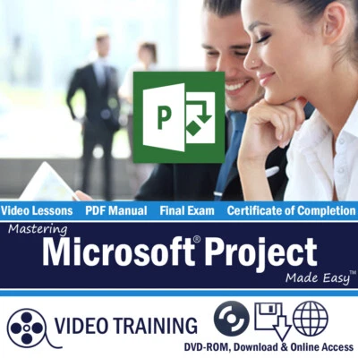 Learn Microsoft PROJECT 2013 2010 Training Tutorial DVD & Digital Course 6 Hours - Image 1 of 4