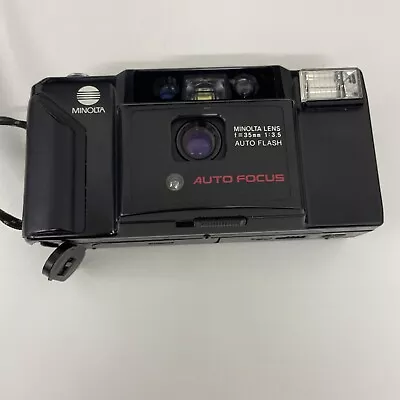 Minolta AF E Point And Shoot 35mm Film Camera not sure it works see description  - Image 1 of 4