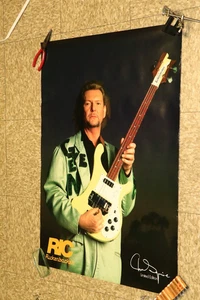 Raro póster Chris Squire Sí edición limitada firma Rickenbacker 1991 23x33 - Imagen 1 de 7