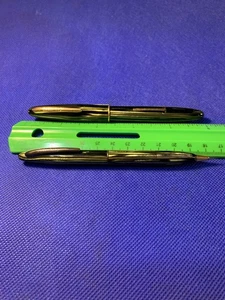 Sheaffer #350 Füllfederhalter/Bleistift - grün/schwarz Perlenstreifen - LF-GFT - 14kt #5 Feder - Bild 1 von 4