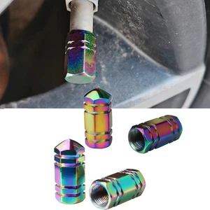 4 Pcs Universal Wheel Tire Valve Stem Caps For Car Truck Motorcycle Bike etc - Picture 1 of 4