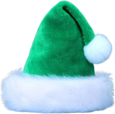Santa Hat for Kids,Xmas Hat,Unisex Velvet Classic Toddler Santa Claus Hat - Imagem 1 de 4