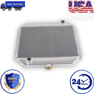 All Aluminum Radiator For 1966-1979 Ford F100 F150 F250 F350 Bronco Truck Pickup Foto 1 de 4