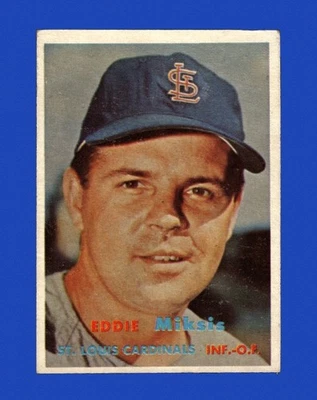 1957 Topps Set-Break #350 Eddie Miksis VG-VGEX *GMCARDS* - Image 1 of 2