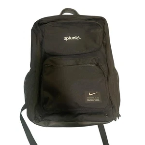 Nike Backpack With Company Logo Splunk Logo Black - Picture 1 of 7